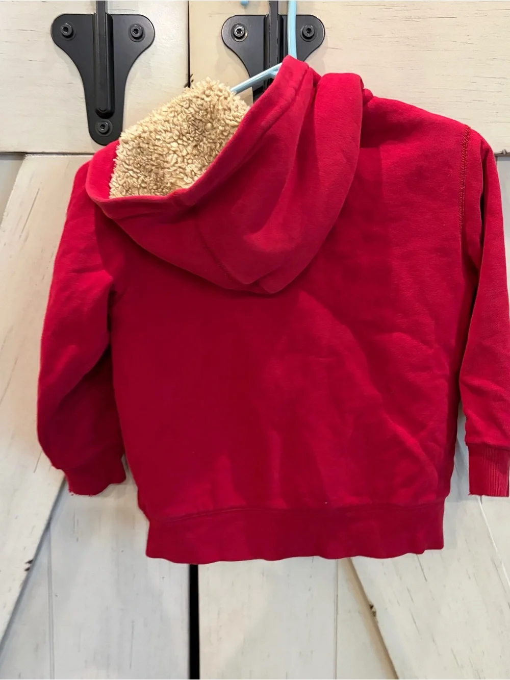 GAP Red Zip-Up Hooded Sweatshirt Size 6-7